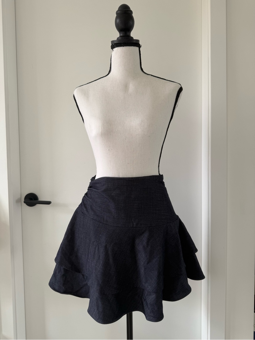 Zara Black Flared Skater Mini Skort